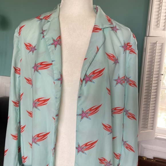 Hayley Elsaesser Canadian Psychedelic  Bowie Shooting Star Y2K Blazer J… - Picture 5 of 10